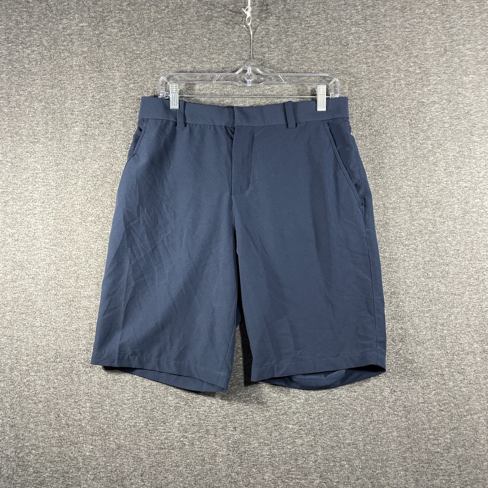 Nike Golf Shorts Mens 32 Navy Blue Dri-Fit Hybrid Performance Stretch Tech Blend